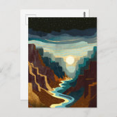 Carte Postale Paysage du Canyon Sunset (Devant / Derrière)
