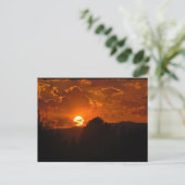 Carte Postale Paysage du coucher de soleil vespéral (Debout devant)