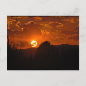 Carte Postale Paysage du coucher de soleil vespéral (Devant)