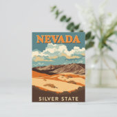 Carte Postale Paysage du désert du Nevada (Debout devant)