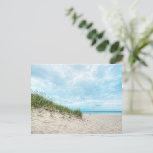 Carte Postale Paysage du lac Beach Michigan Paysage (Debout devant)