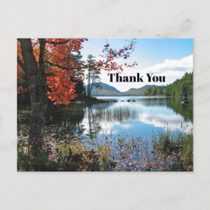 Carte Postale Paysage du lac d'Acadie dans le Maine Photo Merci