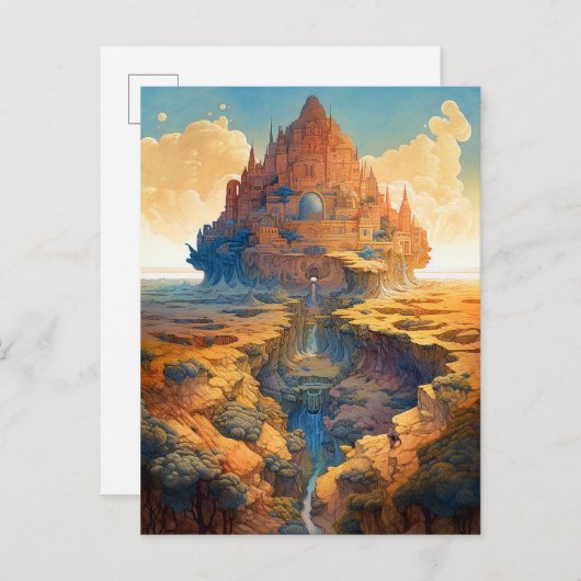 Carte Postale Paysage du Palais Surreal (Devant / Derrière)