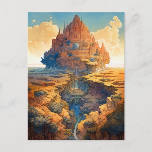 Carte Postale Paysage du Palais Surreal (Devant)