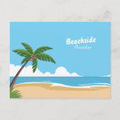 Carte Postale Paysage du Paradis de la Plage (Devant)