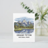 Carte Postale Paysage du parc national de Grand Teton (Debout devant)