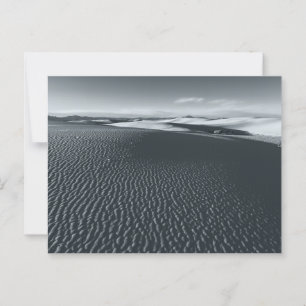 Carte Postale Paysage du parc national des Sables blancs monochr