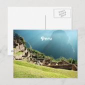 Carte Postale Paysage du Pérou (Devant / Derrière)