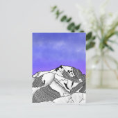 Carte Postale Paysage du soir du Mont Blanc (Debout devant)