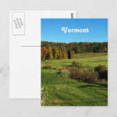 Carte Postale Paysage du Vermont (Devant / Derrière)