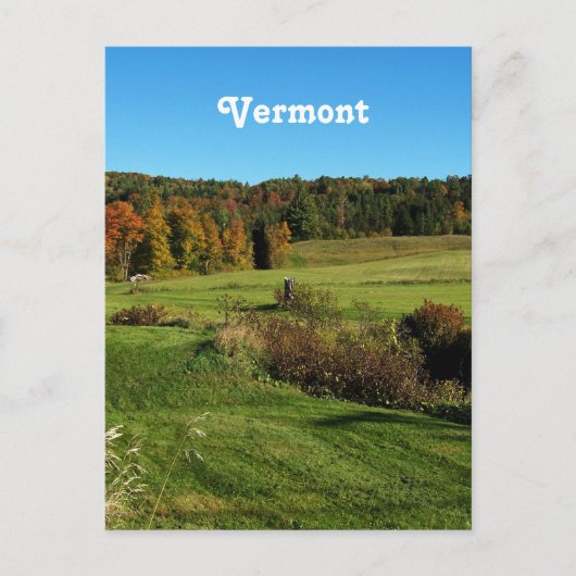 Carte Postale Paysage du Vermont (Devant)