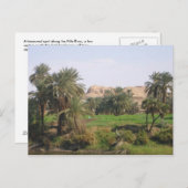 Carte Postale Paysage égyptien (Devant / Derrière)