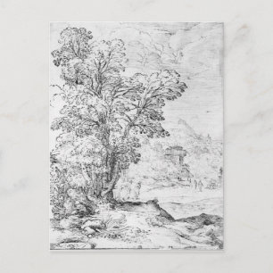 Carte Postale Paysage en bois
