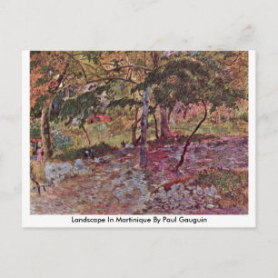 Carte Postale Paysage En Martinique Par Paul Gauguin