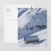 Carte Postale paysage enneigé (Devant / Derrière)