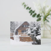 Carte Postale paysage enneigé (Debout devant)