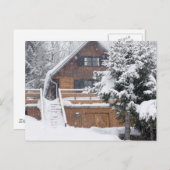 Carte Postale paysage enneigé (Devant / Derrière)