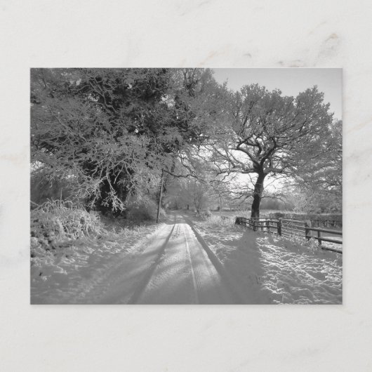 Carte Postale Paysage enneigé : Cheshire (Devant)