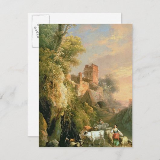 Carte Postale Paysage espagnol (Devant / Derrière)