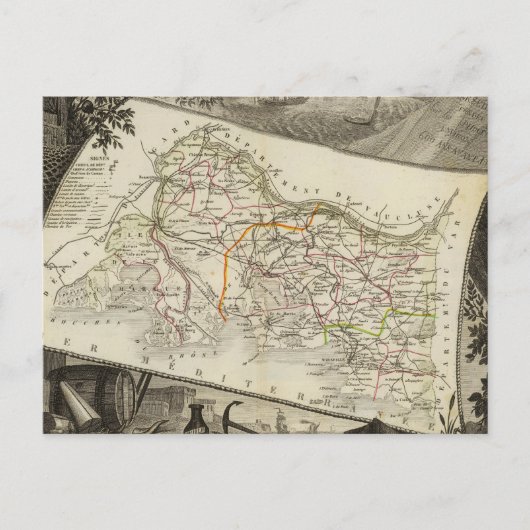 Carte Postale Paysage et villes (Devant)