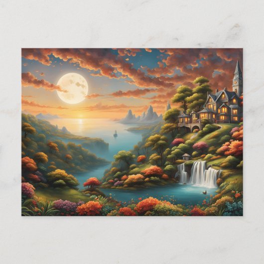 Carte Postale Paysage Fantastique (Devant)
