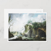 Carte Postale Paysage fluvial en hiver, Francesco Foschi (Devant / Derrière)