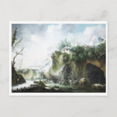 Carte Postale Paysage fluvial en hiver, Francesco Foschi (Devant)