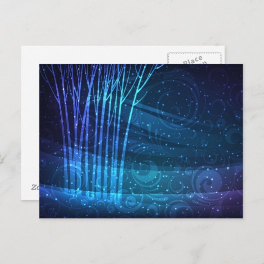 carte postale paysage foncé (Devant / Derrière)