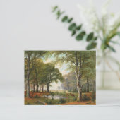 Carte Postale Paysage forestier du soir (Debout devant)