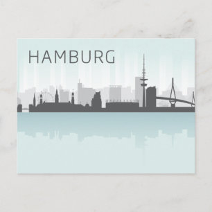 Carte Postale Paysage géométrique   Hambourg, Allemagne