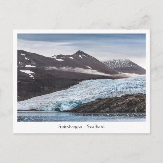 Carte Postale Paysage glaciaire de Svalbard (Devant)