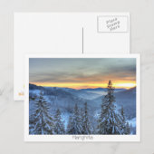 Carte Postale Paysage hivernal (Devant / Derrière)