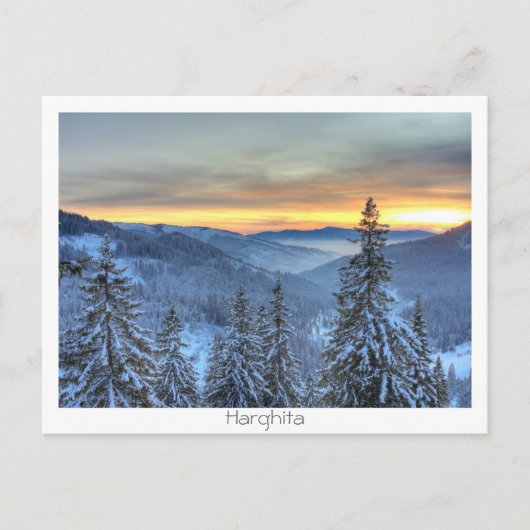 Carte Postale Paysage hivernal (Devant)