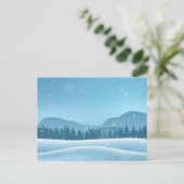 Carte Postale Paysage hivernal enneigé (Debout devant)