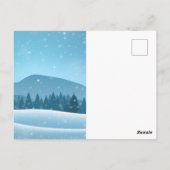 Carte Postale Paysage hivernal enneigé (Dos)