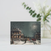 Carte Postale Paysage hivernal vintage (Debout devant)