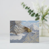 Carte Postale Paysage hivernal vintage Ivan Choultse (Debout devant)