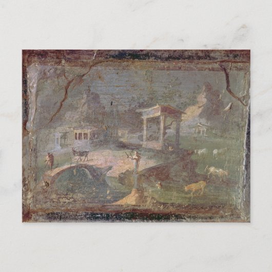 Carte Postale Paysage idyllique, de Herculaneum, (Devant)