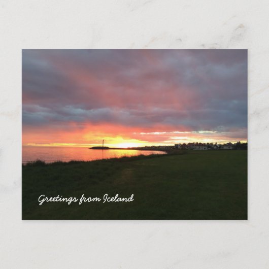 Carte Postale Paysage islandais (Devant)