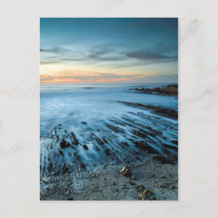 Carte Postale Paysage marin bleu au coucher du soleil, Californi