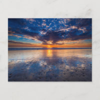 Paysage marin dramatique, coucher de soleil, CA