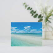 Carte Postale Paysage marin tropical bleu, Palaos (Debout devant)