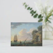 Carte Postale Paysage maritime, 1748 (Debout devant)