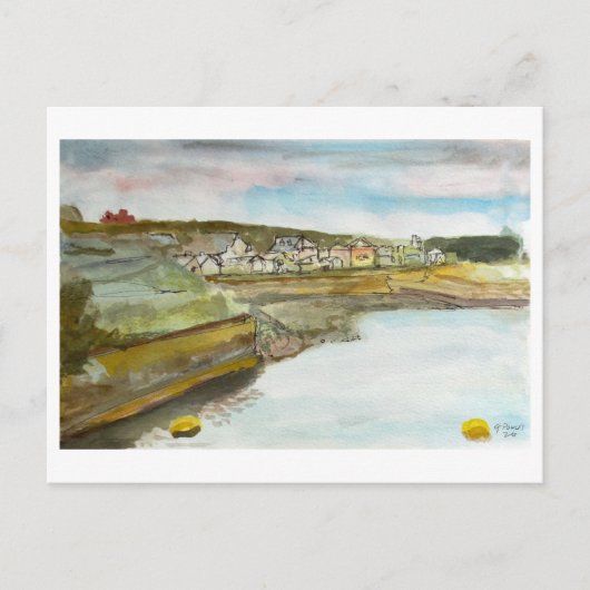 Carte Postale Paysage maritime côtier de Bude Cornwall (Devant)