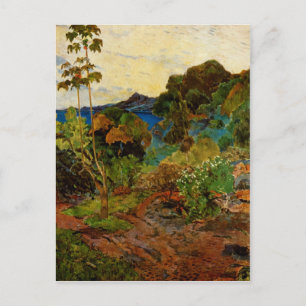 Carte Postale Paysage martiniquais de Paul Gauguin (1887)