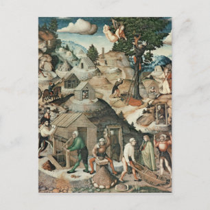 Carte Postale Paysage minier, 1521