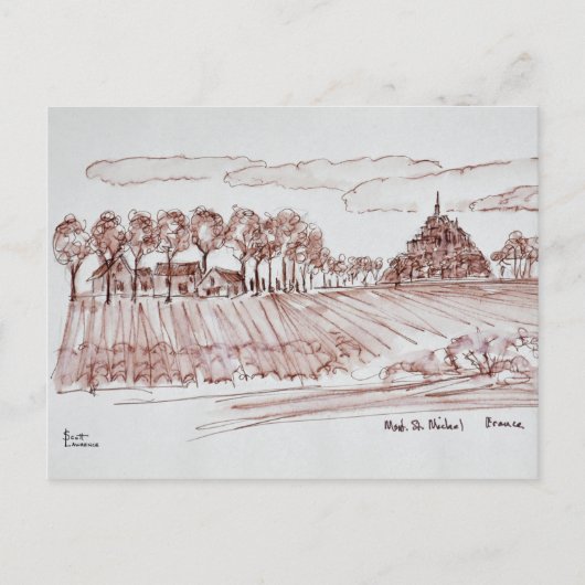 Carte Postale Paysage Mont Saint-Michel | Normandie, France (Devant)