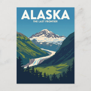 Carte Postale Paysage montagneux d'Alaska