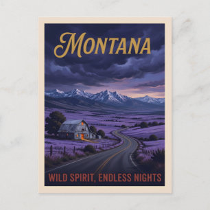 Carte Postale Paysage montagneux du Montana