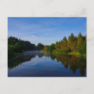 Carte Postale Paysage naturel Paysage Lac Sky Fog Canal